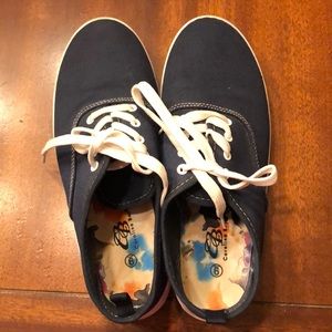 Navy shoes